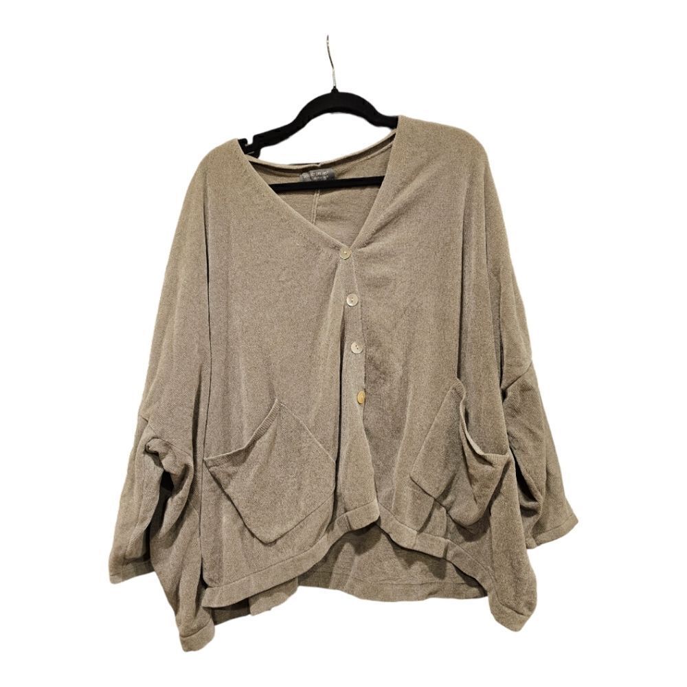 BAREFOOT DREAMS CozyChic Lite Seafoam Green Dolman Cardigan - Size 1X